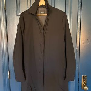 Theory Black Water-Resistent Coat